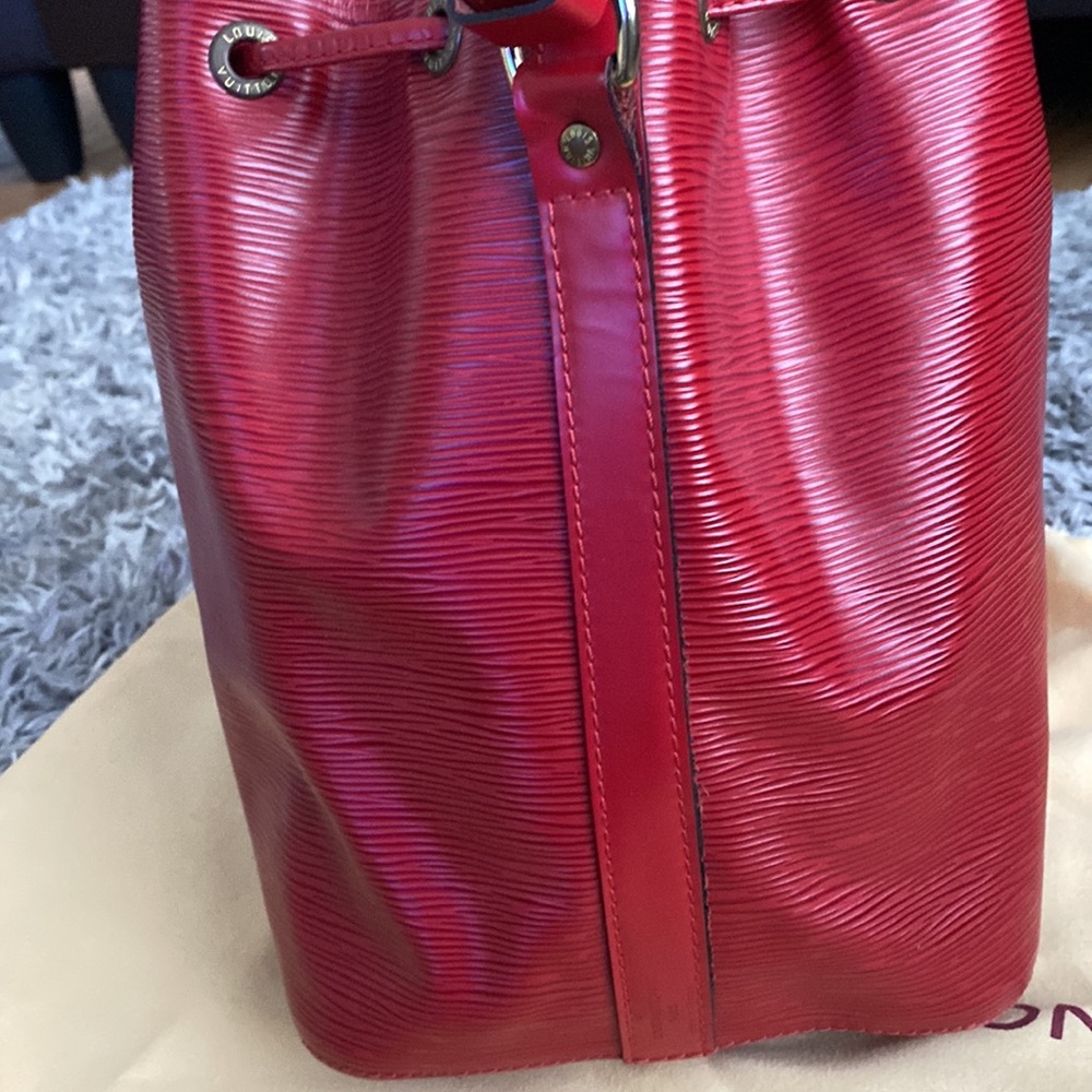 Authentic Louis Vuitton Petit Noe Red - Picture 8 of 16